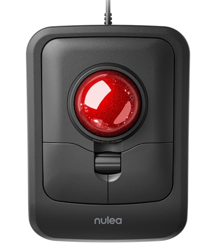 Nulea M511 Pro Trackball Maus, kabelgebundene ergonomische Rollerball-Maus, Computermaus, kompatibel mit Windows, Mac von Nulea