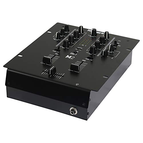 Numark M2 - 2-Kanal Scratch DJ Mixer, Rack-montierbar mit 3-Band EQ, Mikrofoneingang und austauschbarem Crossfader mit Reverse und Slope-Kontrollen Numark M2 - 2-Kanal Scratch DJ Mixer, Rack-montierbar mit 3-Band EQ, Mikrofoneingang und austauschbarem Crossfader mit Reverse und Slope-Kontrollen von Numark