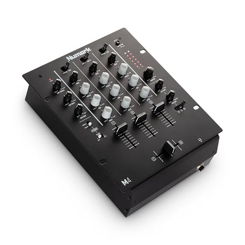 Numark M4 - 3-Kanal Scratch DJ Mixer, Rack-montierbar mit 3-Band EQ, Mikrofoneingang und austauschbarem Crossfader mit Reverse und Slope-Kontrollen Numark M4 - 3-Kanal Scratch DJ Mixer, Rack-montierbar mit 3-Band EQ, Mikrofoneingang und austauschbarem Crossfader mit Reverse und Slope-Kontrollen von Numark