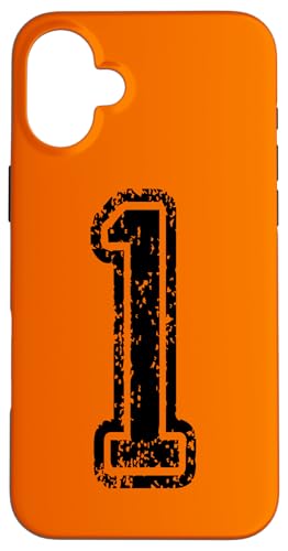 1 Sportstyle Grungy Black nummeriert Hülle für iPhone 16 Plus 1 Sportstyle Grungy Black nummeriert Hülle für iPhone 16 Plus von Numbers and Letters