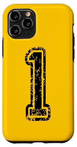 1 Sportstyle in grungy black nummeriert Hülle für iPhone 11 Pro 1 Sportstyle in grungy black nummeriert Hülle für iPhone 11 Pro von Numbers and Letters