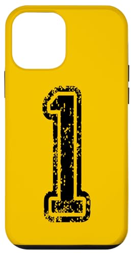 1 Sportstyle in grungy black nummeriert Hülle für iPhone 12 mini 1 Sportstyle in grungy black nummeriert Hülle für iPhone 12 mini von Numbers and Letters
