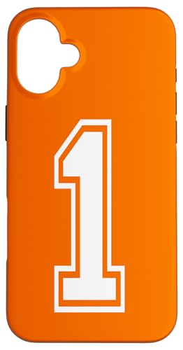 1 nummerierter Sportstil in Weiß Hülle für iPhone 16 Plus 1 nummerierter Sportstil in Weiß Hülle für iPhone 16 Plus von Numbers and Letters