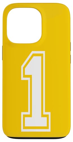 1 nummerierter Sportstyle in weiß Hülle für iPhone 13 Pro 1 nummerierter Sportstyle in weiß Hülle für iPhone 13 Pro von Numbers and Letters