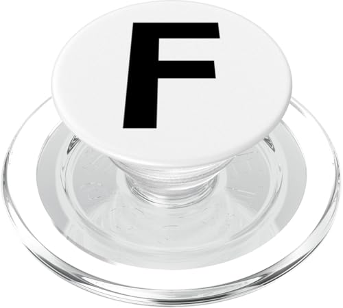 Buchstabe F in schwarz beidseitig aus der Alphabet-Serie PopSockets PopGrip für MagSafe Buchstabe F in schwarz beidseitig aus der Alphabet-Serie PopSockets PopGrip für MagSafe von Numbers and Letters