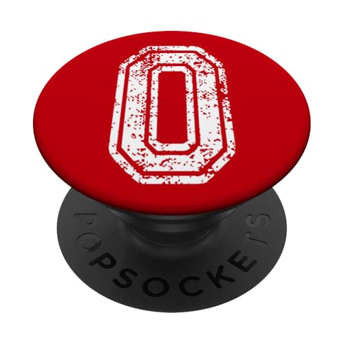 Nummer 0 Sportstyle in grungy white PopSockets Klebender PopGrip Nummer 0 Sportstyle in grungy white PopSockets Klebender PopGrip von Numbers and Letters