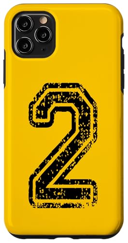 Nummer 2 Sportstyle in grungy black Hülle für iPhone 11 Pro Max Nummer 2 Sportstyle in grungy black Hülle für iPhone 11 Pro Max von Numbers and Letters