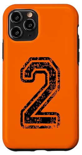 Nummer 2 Sportstyle in grungy black Hülle für iPhone 11 Pro Nummer 2 Sportstyle in grungy black Hülle für iPhone 11 Pro von Numbers and Letters