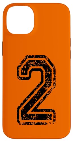 Nummer 2 Sportstyle in grungy black Hülle für iPhone 14 Plus Nummer 2 Sportstyle in grungy black Hülle für iPhone 14 Plus von Numbers and Letters