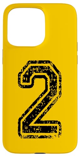 Nummer 2 Sportstyle in grungy black Hülle für iPhone 15 Pro Max Nummer 2 Sportstyle in grungy black Hülle für iPhone 15 Pro Max von Numbers and Letters
