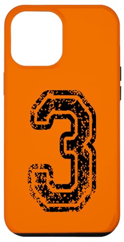 Nummer 3 Sportstyle in grungy black Hülle für iPhone 12 Pro Max Nummer 3 Sportstyle in grungy black Hülle für iPhone 12 Pro Max von Numbers and Letters