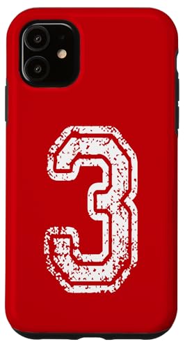 Nummer 3 Sportstyle in grungy white Hülle für iPhone 11 Nummer 3 Sportstyle in grungy white Hülle für iPhone 11 von Numbers and Letters