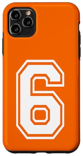 Nummer 6 Sportstyle in Weiß Hülle für iPhone 11 Pro Max Nummer 6 Sportstyle in Weiß Hülle für iPhone 11 Pro Max von Numbers and Letters