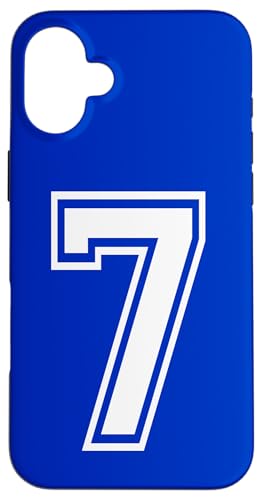 Nummer 7 Sportstyle in Weiß Hülle für iPhone 16 Plus Nummer 7 Sportstyle in Weiß Hülle für iPhone 16 Plus von Numbers and Letters