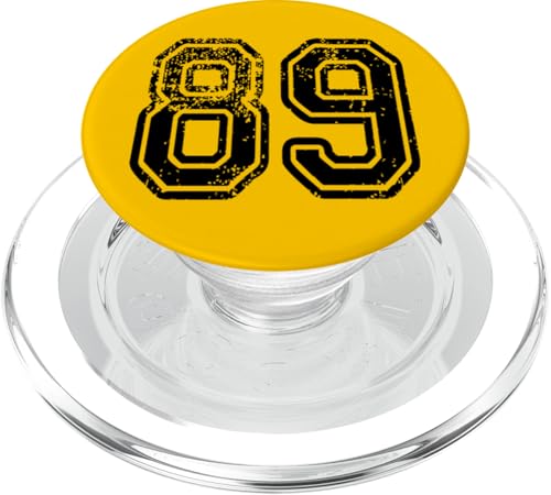 Nummer 89 Grungy Sports Team Tees – beide Seiten PopSockets PopGrip für MagSafe von Numbers and Letters