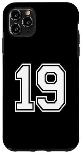 Nummer 19 Sportmannschaftsuniform Hülle für iPhone 11 Pro Max Nummer 19 Sportmannschaftsuniform Hülle für iPhone 11 Pro Max von Numbers for Sports Teams Uniform Events Birthday