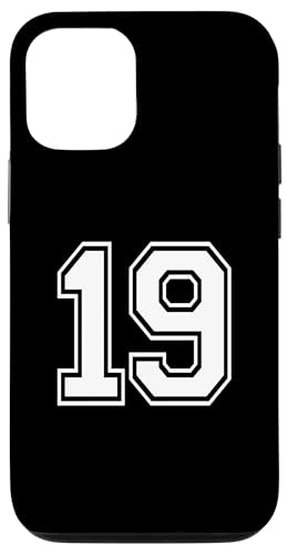 Nummer 19 Sportmannschaftsuniform Hülle für iPhone 12/12 Pro Nummer 19 Sportmannschaftsuniform Hülle für iPhone 12/12 Pro von Numbers for Sports Teams Uniform Events Birthday