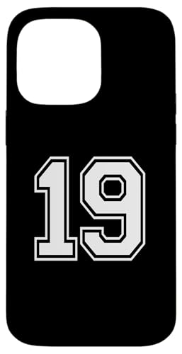 Nummer 19 Sportmannschaftsuniform Hülle für iPhone 14 Pro Max Nummer 19 Sportmannschaftsuniform Hülle für iPhone 14 Pro Max von Numbers for Sports Teams Uniform Events Birthday