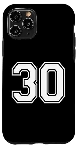 Nummer 30 Sportmannschaftsuniform Hülle für iPhone 11 Pro Nummer 30 Sportmannschaftsuniform Hülle für iPhone 11 Pro von Numbers for Sports Teams Uniform Events Birthday