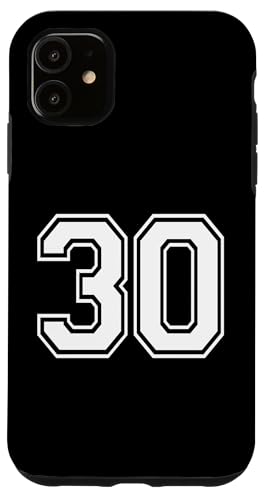 Nummer 30 Sportmannschaftsuniform Hülle für iPhone 11 Nummer 30 Sportmannschaftsuniform Hülle für iPhone 11 von Numbers for Sports Teams Uniform Events Birthday