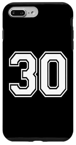 Nummer 30 Sportmannschaftsuniform Hülle für iPhone 7 Plus/8 Plus Nummer 30 Sportmannschaftsuniform Hülle für iPhone 7 Plus/8 Plus von Numbers for Sports Teams Uniform Events Birthday