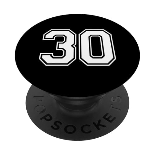 Nummer 30 Sportmannschaftsuniform PopSockets Klebender PopGrip Nummer 30 Sportmannschaftsuniform PopSockets Klebender PopGrip von Numbers for Sports Teams Uniform Events Birthday