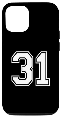 Nummer 31 Sportmannschaftsuniform Hülle für iPhone 12/12 Pro Nummer 31 Sportmannschaftsuniform Hülle für iPhone 12/12 Pro von Numbers for Sports Teams Uniform Events Birthday