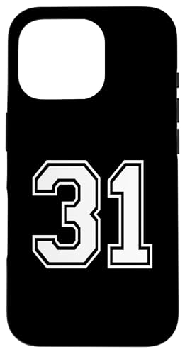 Nummer 31 Sportmannschaftsuniform Hülle für iPhone 16 Pro Nummer 31 Sportmannschaftsuniform Hülle für iPhone 16 Pro von Numbers for Sports Teams Uniform Events Birthday