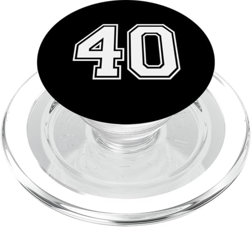 Nummer Forty #40 Sports Team Uniform PopSockets PopGrip für MagSafe Nummer Forty #40 Sports Team Uniform PopSockets PopGrip für MagSafe von Numbers for Sports Teams Uniform Events Birthday