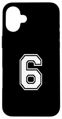 Nummer Sechs #6 Sportmannschaftsuniform Hülle für iPhone 16 Plus Nummer Sechs #6 Sportmannschaftsuniform Hülle für iPhone 16 Plus von Numbers for Sports Teams Uniform Events Birthday
