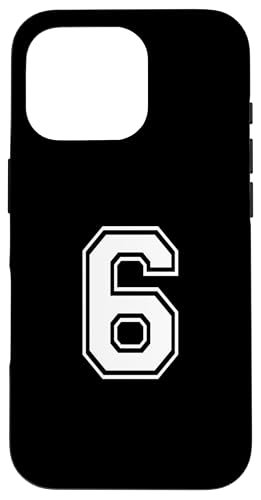 Nummer Sechs #6 Sportmannschaftsuniform Hülle für iPhone 16 Pro Nummer Sechs #6 Sportmannschaftsuniform Hülle für iPhone 16 Pro von Numbers for Sports Teams Uniform Events Birthday