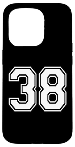 Nummer Thirty Eight #38 Sportmannschaftsuniform Hülle für iPhone 15 Pro Nummer Thirty Eight #38 Sportmannschaftsuniform Hülle für iPhone 15 Pro von Numbers for Sports Teams Uniform Events Birthday