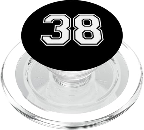 Nummer Thirty Eight #38 Sportmannschaftsuniform PopSockets PopGrip für MagSafe Nummer Thirty Eight #38 Sportmannschaftsuniform PopSockets PopGrip für MagSafe von Numbers for Sports Teams Uniform Events Birthday