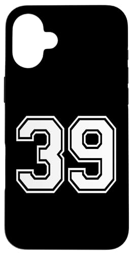 Nummer Thirty Nine #39 Sportmannschaftsuniform Hülle für iPhone 16 Plus Nummer Thirty Nine #39 Sportmannschaftsuniform Hülle für iPhone 16 Plus von Numbers for Sports Teams Uniform Events Birthday