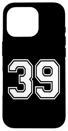 Nummer Thirty Nine #39 Sportmannschaftsuniform Hülle für iPhone 16 Pro Nummer Thirty Nine #39 Sportmannschaftsuniform Hülle für iPhone 16 Pro von Numbers for Sports Teams Uniform Events Birthday