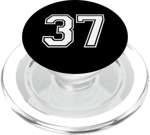 Nummer Thirty Seven #37 Sportmannschaftsuniform PopSockets PopGrip für MagSafe Nummer Thirty Seven #37 Sportmannschaftsuniform PopSockets PopGrip für MagSafe von Numbers for Sports Teams Uniform Events Birthday