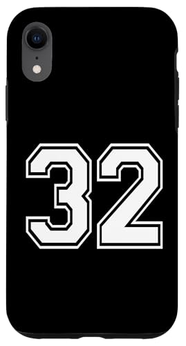 Nummer Thirty Two #32 Sports Team Uniform Hülle für iPhone XR Nummer Thirty Two #32 Sports Team Uniform Hülle für iPhone XR von Numbers for Sports Teams Uniform Events Birthday