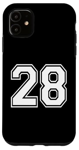 Nummer Twenty Eight #28 Sports Team Uniform Hülle für iPhone 11 Nummer Twenty Eight #28 Sports Team Uniform Hülle für iPhone 11 von Numbers for Sports Teams Uniform Events Birthday