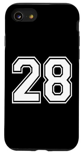 Nummer Twenty Eight #28 Sports Team Uniform Hülle für iPhone SE (2020) / 7 / 8 von Numbers for Sports Teams Uniform Events Birthday