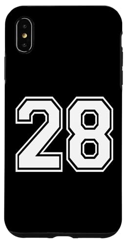 Nummer Twenty Eight #28 Sports Team Uniform Hülle für iPhone XS Max Nummer Twenty Eight #28 Sports Team Uniform Hülle für iPhone XS Max von Numbers for Sports Teams Uniform Events Birthday