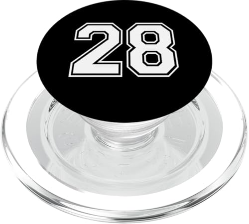 Nummer Twenty Eight #28 Sports Team Uniform PopSockets PopGrip für MagSafe Nummer Twenty Eight #28 Sports Team Uniform PopSockets PopGrip für MagSafe von Numbers for Sports Teams Uniform Events Birthday