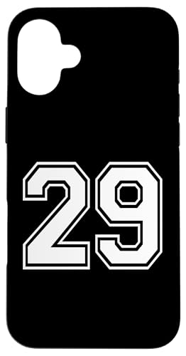 Nummer Twenty Nine #29 Sports Team Uniform Hülle für iPhone 16 Plus Nummer Twenty Nine #29 Sports Team Uniform Hülle für iPhone 16 Plus von Numbers for Sports Teams Uniform Events Birthday