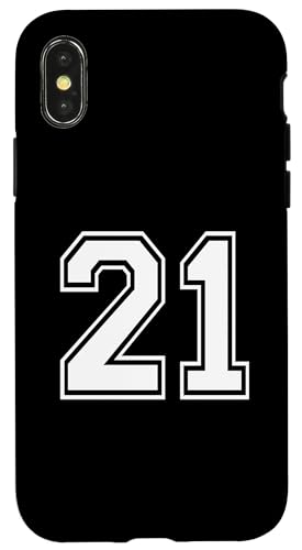 Nummer Twenty One #21 Sports Team Uniform Hülle für iPhone X/XS Nummer Twenty One #21 Sports Team Uniform Hülle für iPhone X/XS von Numbers for Sports Teams Uniform Events Birthday