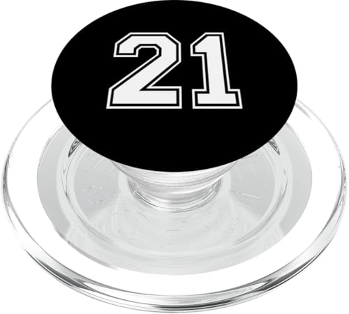 Nummer Twenty One #21 Sports Team Uniform PopSockets PopGrip für MagSafe Nummer Twenty One #21 Sports Team Uniform PopSockets PopGrip für MagSafe von Numbers for Sports Teams Uniform Events Birthday