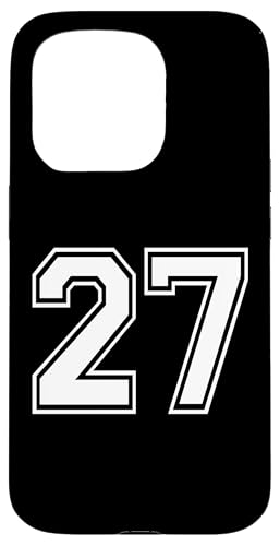 Nummer Twenty Seven #27 Sportmannschaftsuniform Hülle für iPhone 15 Pro Nummer Twenty Seven #27 Sportmannschaftsuniform Hülle für iPhone 15 Pro von Numbers for Sports Teams Uniform Events Birthday