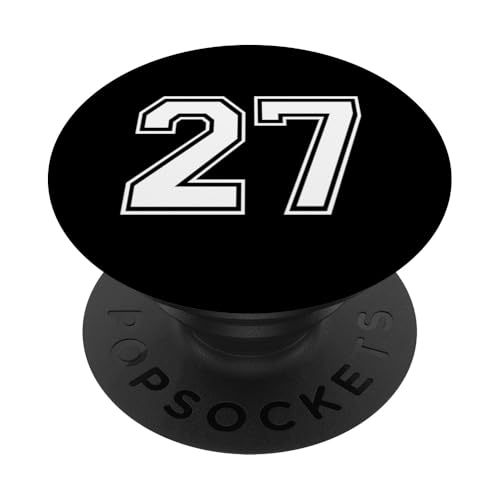 Nummer Twenty Seven #27 Sportmannschaftsuniform PopSockets Klebender PopGrip Nummer Twenty Seven #27 Sportmannschaftsuniform PopSockets Klebender PopGrip von Numbers for Sports Teams Uniform Events Birthday