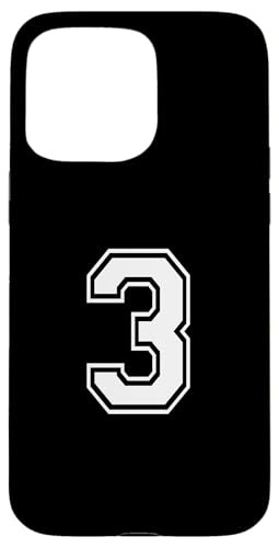 Nummer drei #3 Sportmannschaftsuniform Hülle für iPhone 15 Pro Max Nummer drei #3 Sportmannschaftsuniform Hülle für iPhone 15 Pro Max von Numbers for Sports Teams Uniform Events Birthday