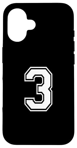 Nummer drei #3 Sportmannschaftsuniform Hülle für iPhone 16 Nummer drei #3 Sportmannschaftsuniform Hülle für iPhone 16 von Numbers for Sports Teams Uniform Events Birthday