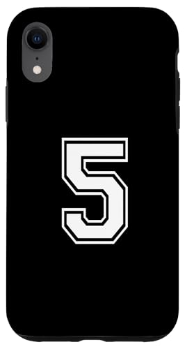 Nummer fünf #5 Sportmannschaftsuniform Hülle für iPhone XR Nummer fünf #5 Sportmannschaftsuniform Hülle für iPhone XR von Numbers for Sports Teams Uniform Events Birthday