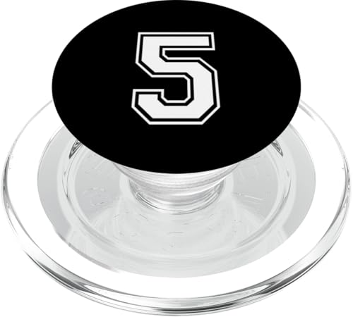 Nummer fünf #5 Sportmannschaftsuniform PopSockets PopGrip für MagSafe Nummer fünf #5 Sportmannschaftsuniform PopSockets PopGrip für MagSafe von Numbers for Sports Teams Uniform Events Birthday